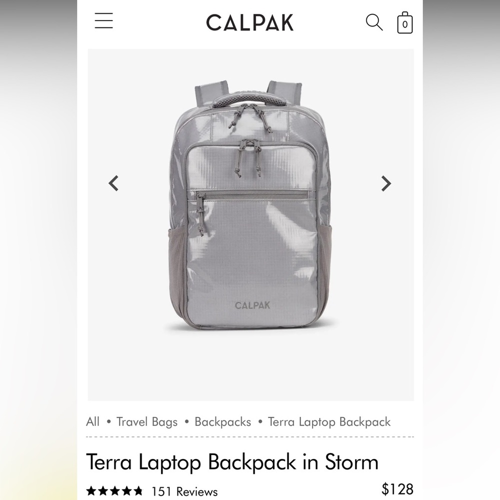 CALPAK NWT Terra Laptop Backpack